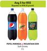 Pepsi, Mirinda Or Mountain Dew Soft Drinks-For Any 3 x 2L