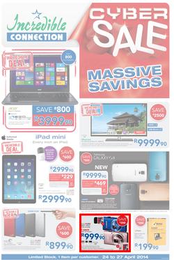 Incredible Connection: Cyber Sale (24 Apr - 27 Apr 2014), page 1
