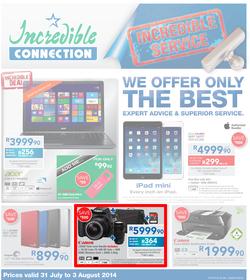 Incredible Connection : Incredible Service (31 Jul - 3 Aug 2014), page 1