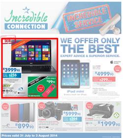 Incredible Connection : Incredible Service (31 Jul - 3 Aug 2014), page 1