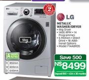 LG 9kg Metallic Washer/Dryer F14ABRDS