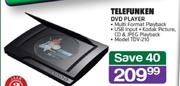 Telefunken DVD Player TDV-210