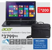 Acer Aspire ES1 Notebook + Carry Case