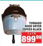 Tornado Hood Dryer 2 Speed Black