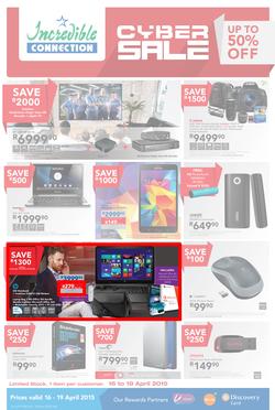 Incredible Connection : Cyber Sale (16 Apr - 19 Apr 2015), page 1