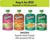 Rhodes Squish Infant Foods (All Variants)-For Any 4 x 110ml