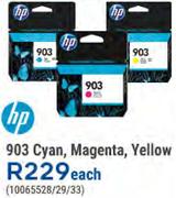 HP 903 Cyan, Magenta, Yellow-Each