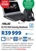 Asus GL752 ROG Gaming Notebook