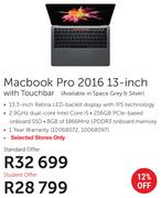 Apple Macbook Pro 2016 13" With Touchbar