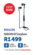 Philips SHB5900 BT Earphone