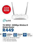 TP-Link TD-W8961 300Mbps Wireless N Modem Router