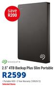 Seagate 2.5" 4TB Backup Plus Slim Portable