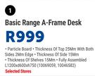Basic Range A Frame Desk