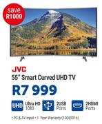 JVC 55" Curved UHD Smart TV 