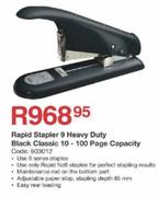 Rapid Stapler 9 Heavy Duty Black Classic 10-100 Page Capacity