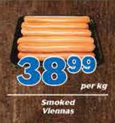 Smoked Viennas-Per kg