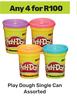 Play Dough Single Can Assorted-For Any 4