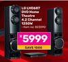 LG LHD687 DVD Home Theater 4.2 Channel 1250W
