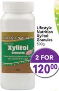 Lifestyle Nutrition Xylitol Granules-2x500g