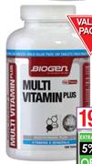 Biogen Multi Vitamin Plus-180 Tablets Pack