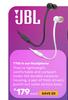 JBL T110 In Ear Headphone-Each