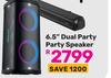 Volkano 6.5" Dual Party Party Speaker