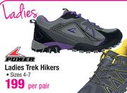 Power Ladies Trek Hikers Sizes 4-7-Per Pair