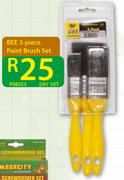 Bee 3 Piece paint Brush Set-Per Set