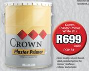 Crown Plaster Primer White P08151-20Ltr