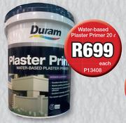 Duram Water Based Plaster Primer P13408-20Ltr