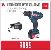 Ryobi 18V Cordless Impact Drill Driver