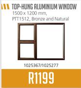 Top Hung Aluminium Window-1500 x 1200mm
