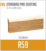 Standard Pine Skirting-3m x 69mm