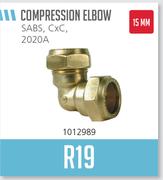 Compression 15MM Elbow SABS, CxC, 2020A