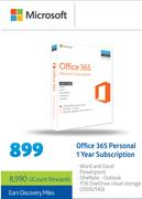 Microsoft Office 365 Personal 1 year Subscription