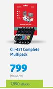 Canon Cli-451 Complete Multipack