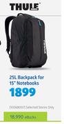 Thule 25L Backpack For 15" Notebooks