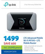 TP-Link LTE-Advanced Mobile Wi-Fi M7310 + LTE Mobile Router.
