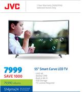 JVC 55" UHD Smart Curve LED TV