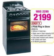 Defy 3 Plate Plug In Stove DSS513