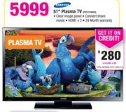 Samsung 51" Plasma TV PS51F4000