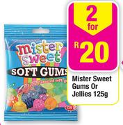 Mister Sweet Gums Or Jellies- 2 x 125g