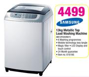 Samsung 13kg Metallic Top Load Washing Machine WA13F5S4UWA F