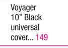 Voyager 10" Black Universal Cover