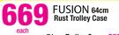 Fusion 64cm Rust Trolley Case-Each