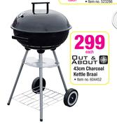 Out & About 43cm Charcoal Kettle Braai-Each