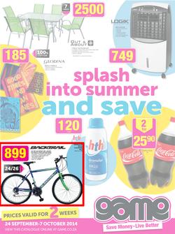 Game : Splash into Summer & Save (24 Sep - 7 Oct 2014), page 1