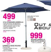 Out & About 2.7m Standard Umbrella-Each