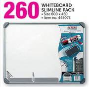 Parrot Products Whiteboard Slimline Pack-600 x 450