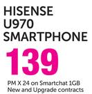 Hisense U970 Smartphone-On SmartChat 1GB